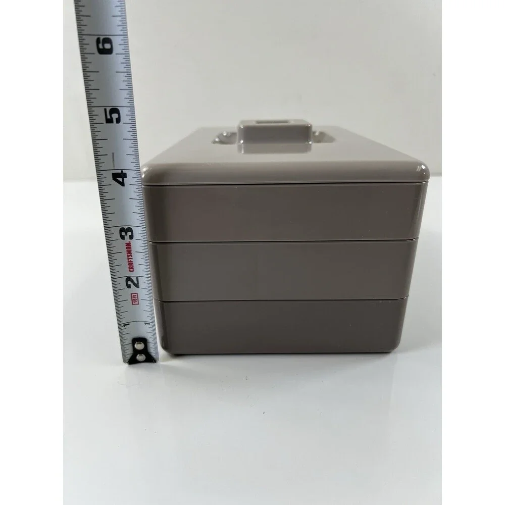 Vintage Tupperware 3-Tier Stackable Jewelry Organizer Storage Container 1980’s